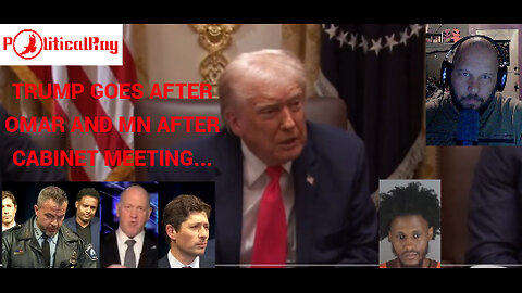Trump goes after Omar after cabinet meeting saying that she is trash and her friends are trash...