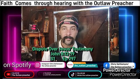 Dispute Over Jesus’ Testimony John 8:12-19 S1 Ep 297