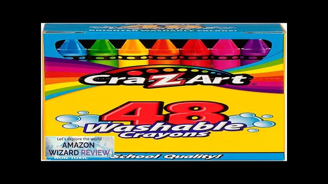 Cra-Z-Art Washable Classic Crayons Assorted Colors Pack Of 48 Crayons Review