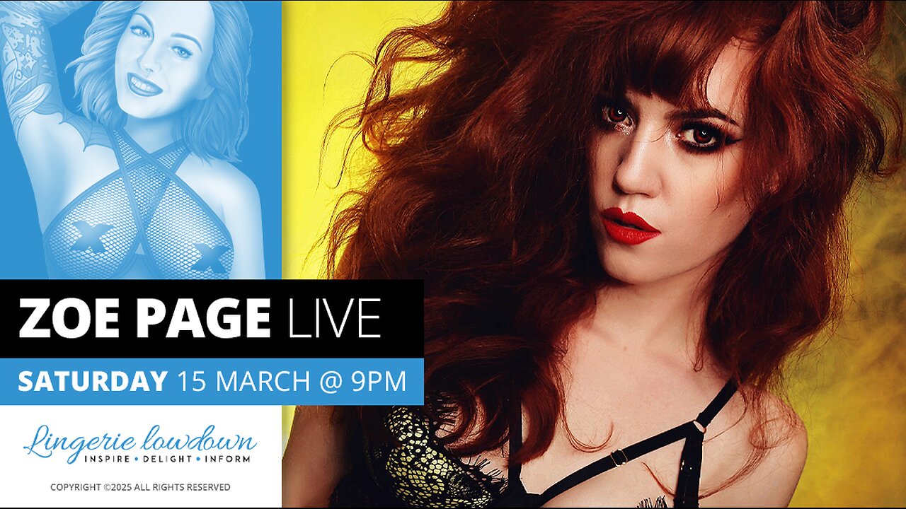 Lingerie Lowdown : Live Q&A stream with Zoe Page