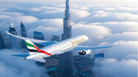 ☁️ Above the Clouds: Emirates Meets Burj Khalifa ✈️ Dubai’s Sky Giants Collide 🏙️🔥