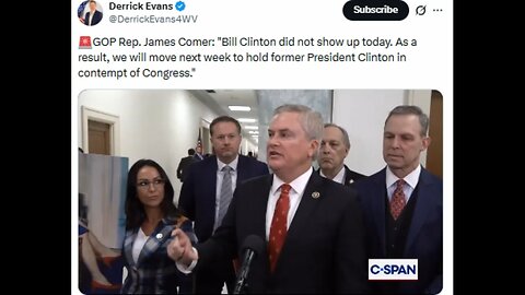 Clinton Told The Oversight Committee To Suck Eggs! Congress Sold Us Out! 1-13-2026