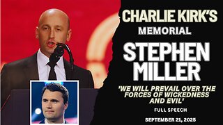Stephen Miller POWERFUL Speech at Charlie Kirk's Memorial