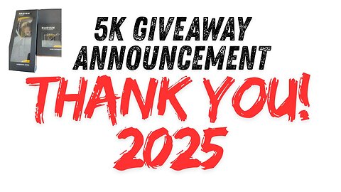 5k Giant Giveaway Announcement and my 2025 Thank you!