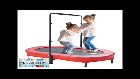 56" Trampoline for Kids Foldable Mini Toddler Trampoline Indoor Outdoor Review