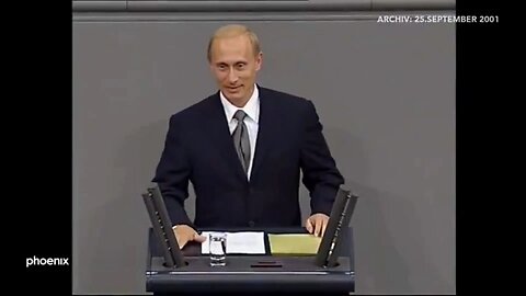 Putin im Bundestag 2001