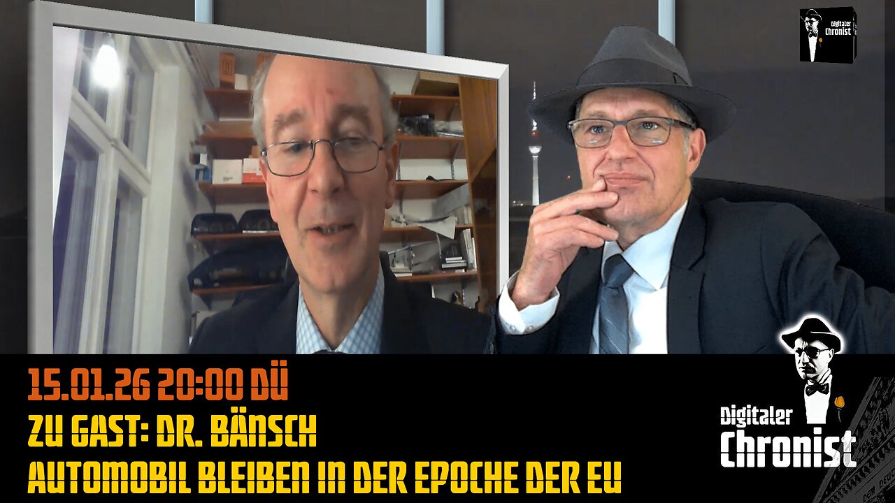 Aufzeichnung vom 15.01.26 DÜ - Zu Gast: Dr. Bänsch - Automobil bleiben in der Epoche der EU