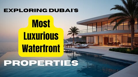 Exploring Dubai's Most Luxurious Waterfront Properties | Invest in Paradise
