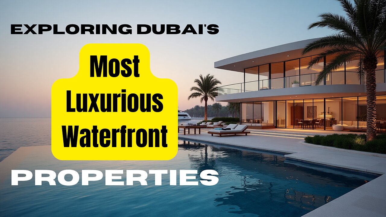 Exploring Dubai's Most Luxurious Waterfront Properties | Invest in Paradise