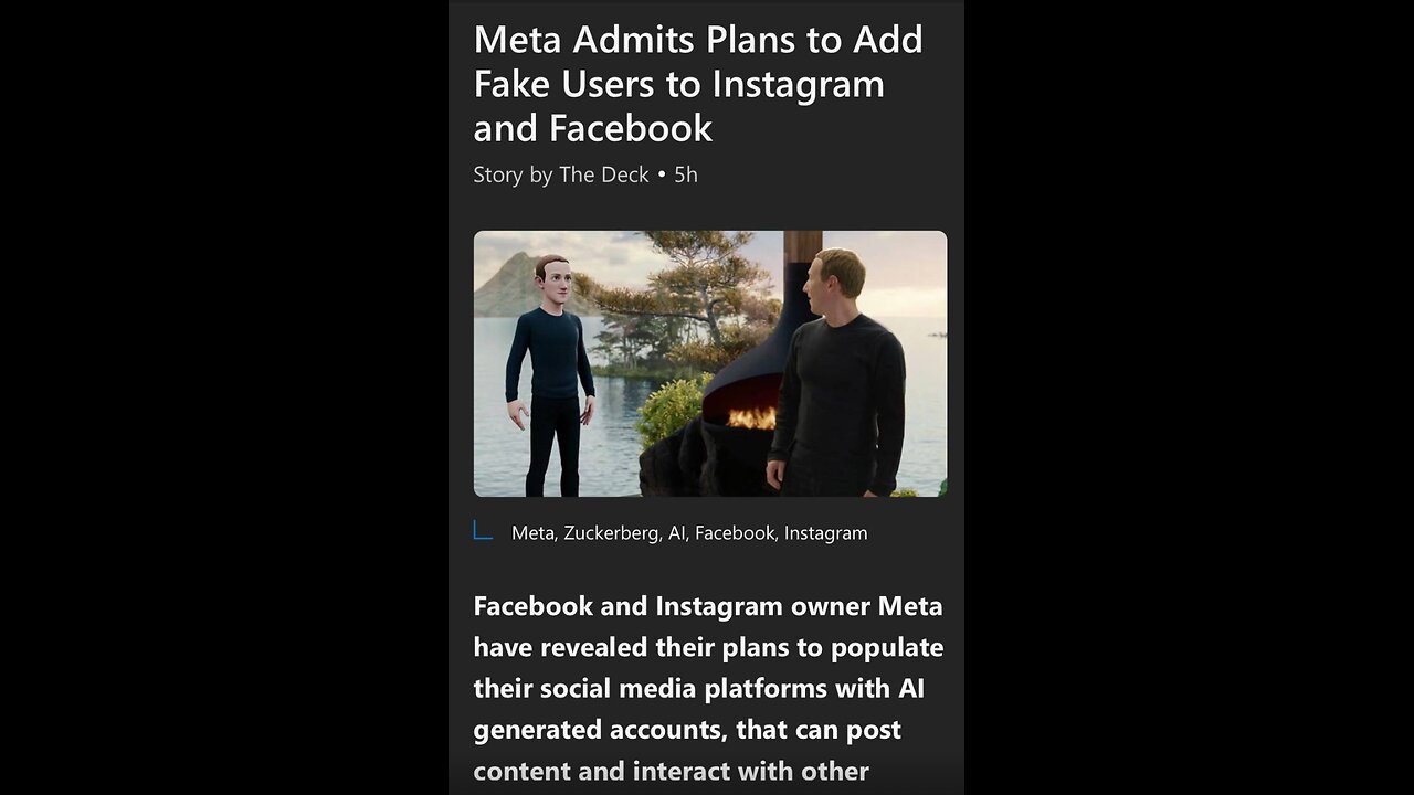 News Shorts: META's Bot Accounts