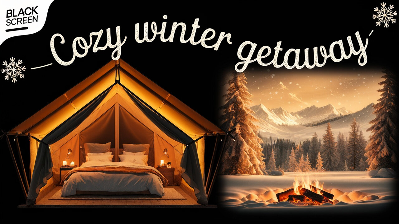 Expert Glamping Secrets EXPOSED for a Perfect Sleep. Black screen for no distractions.