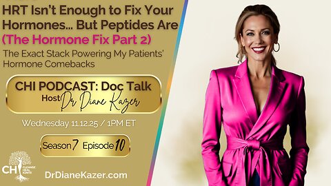 HRT ISN'T ENOUGH TO FIX YOUR HORMONES...BUT PEPTIDES ARE (THE HORMONE FIX PART 2)