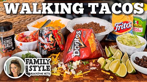 Walking Tacos on the Blackstone Griddle