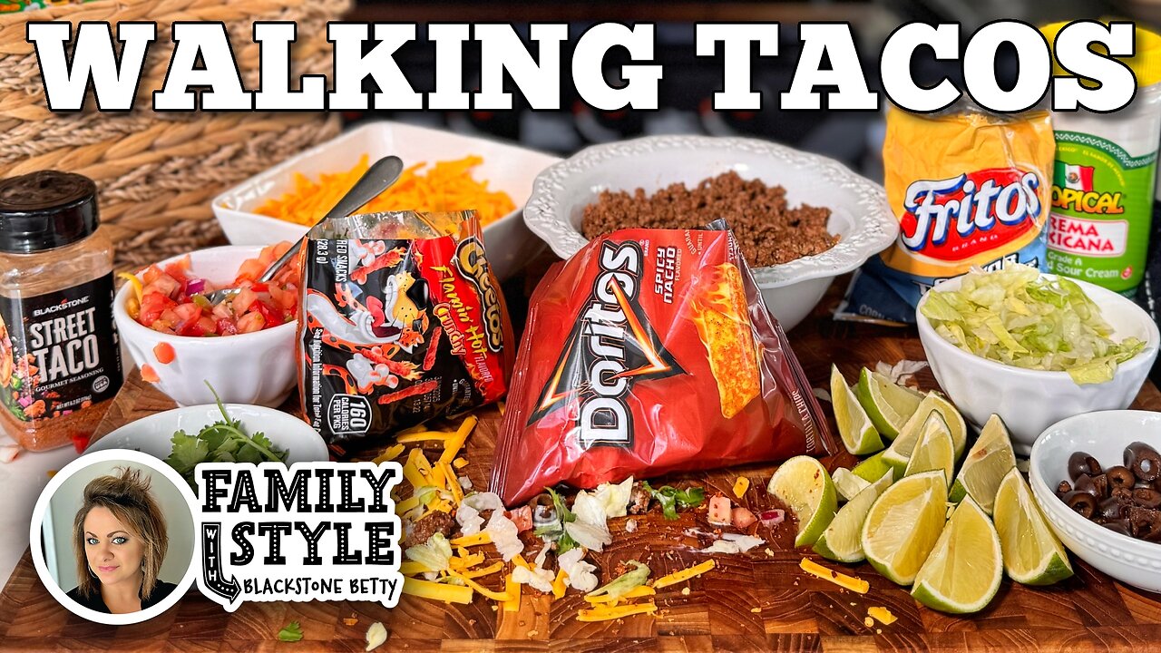 Walking Tacos on the Blackstone Griddle