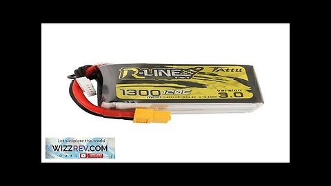 TATTU R-LINE V3.0 4S 14.8V 1300mAh 120C LiPo Battery XT60 Plug Review