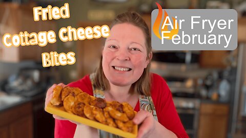 Crispy Air Fryer Cottage Cheese Bites | No Sugar, No Grains!