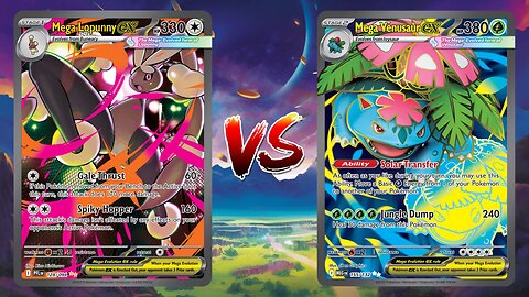 Pokemon TCG Live Mega Lopunny EX Linoone VS Mega Venusaur EX Meganium!!