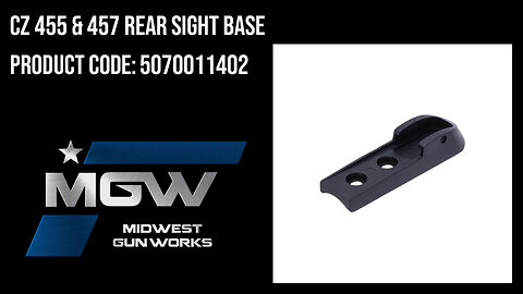 CZ 455 & 457 Rear Sight Base - 5070011402