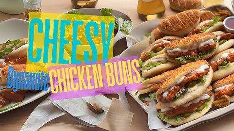 Cheesy Dynamite Chicken Buns 🧀🍗