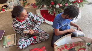 Blasian Babies Open Their Presents For Christmas 2025 While Blasian Newborn Sister Is Snoozing!