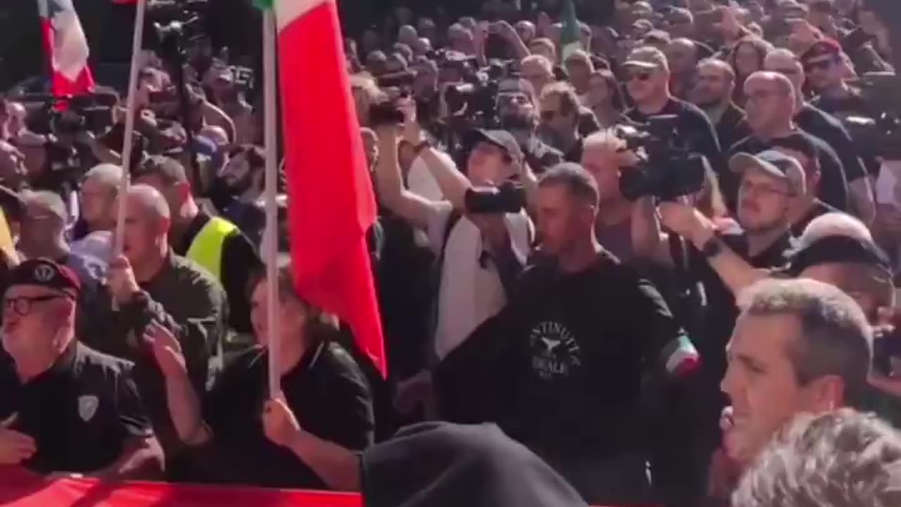 Italians and others gathered in Predappio to commemorate the March on Rome.