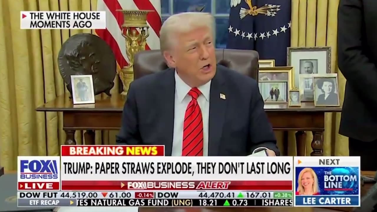 President Trump Signs Executive Order Protecting Plastic Straws