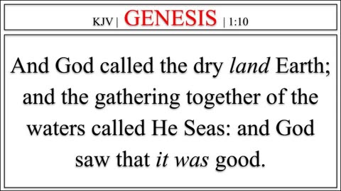 KJV | GENESIS | 1:9-13