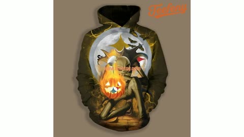 Pittsburgh Steelers Jack Skellington 3D Hoodie Yellow Design Style