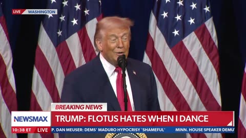 Trump says Melania shames his dancing by telling him FDR wouldn't do it