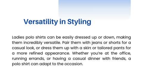 Ladies Polo Shirts – Stylish & Comfortable Essentials for Every Wardrobe