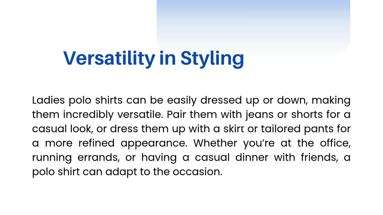 Ladies Polo Shirts – Stylish & Comfortable Essentials for Every Wardrobe