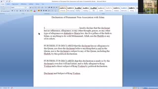 2025-10-15 #33-Make your objection to Islam legal