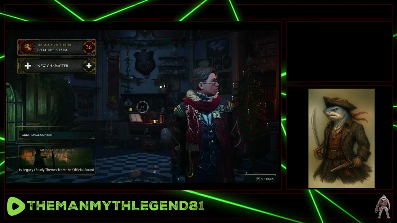 Hogwarts Legacy W TheManMythLegend sponsored by www.wickedteeskc.com