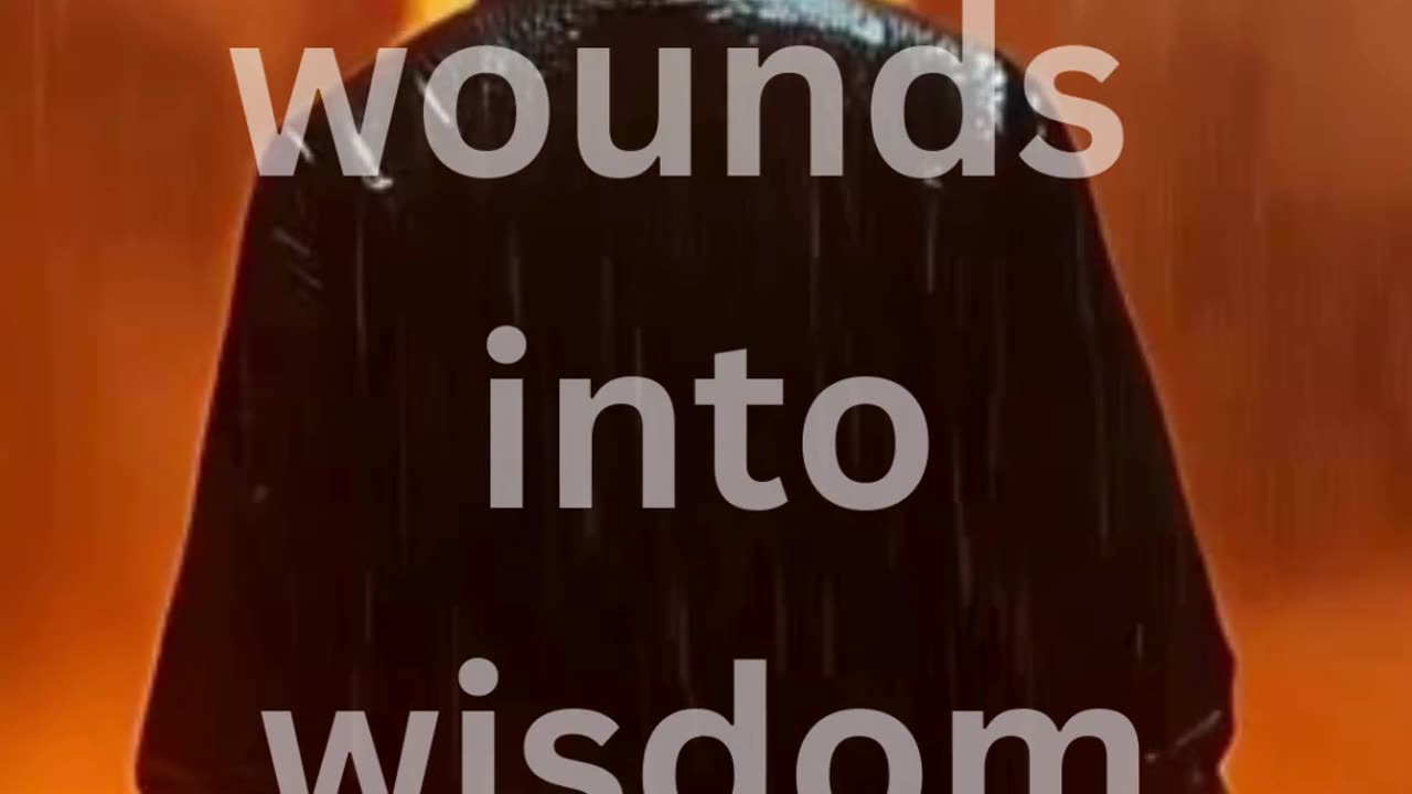 Turn your wounds into wisdom