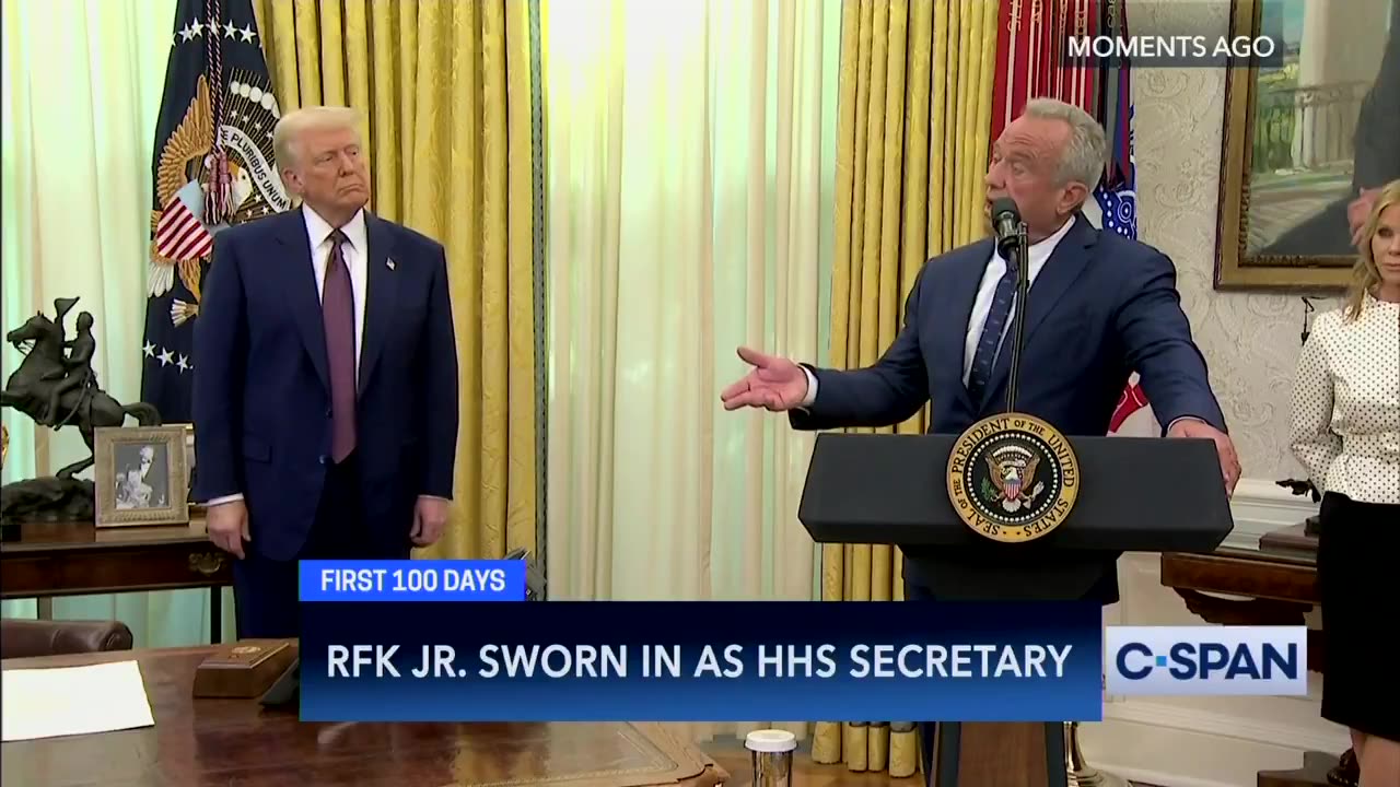 BREAKING NEWS: Secretary Robert F. Kennedy, Jr. gives remarks in the Oval Office