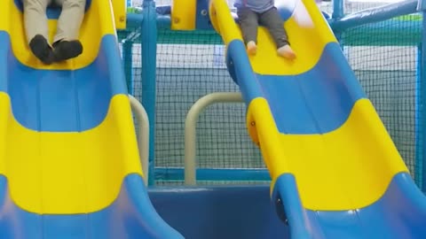 Blippi and Layla Go Down The Slide #Usa