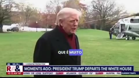 Trump sobre a prisão de Bolsonaro: não estou sabendo disso. Isso é ruim !