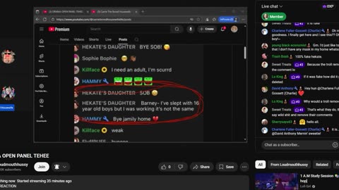 LoudMouthHussy Sep 30, 2025 'DRAMA OPEN PANEL TEHEE'