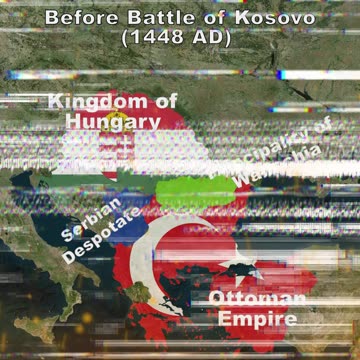 Hungary vs Ottoman Empire before Battle of Kosovo (1448 AD) vs after-1