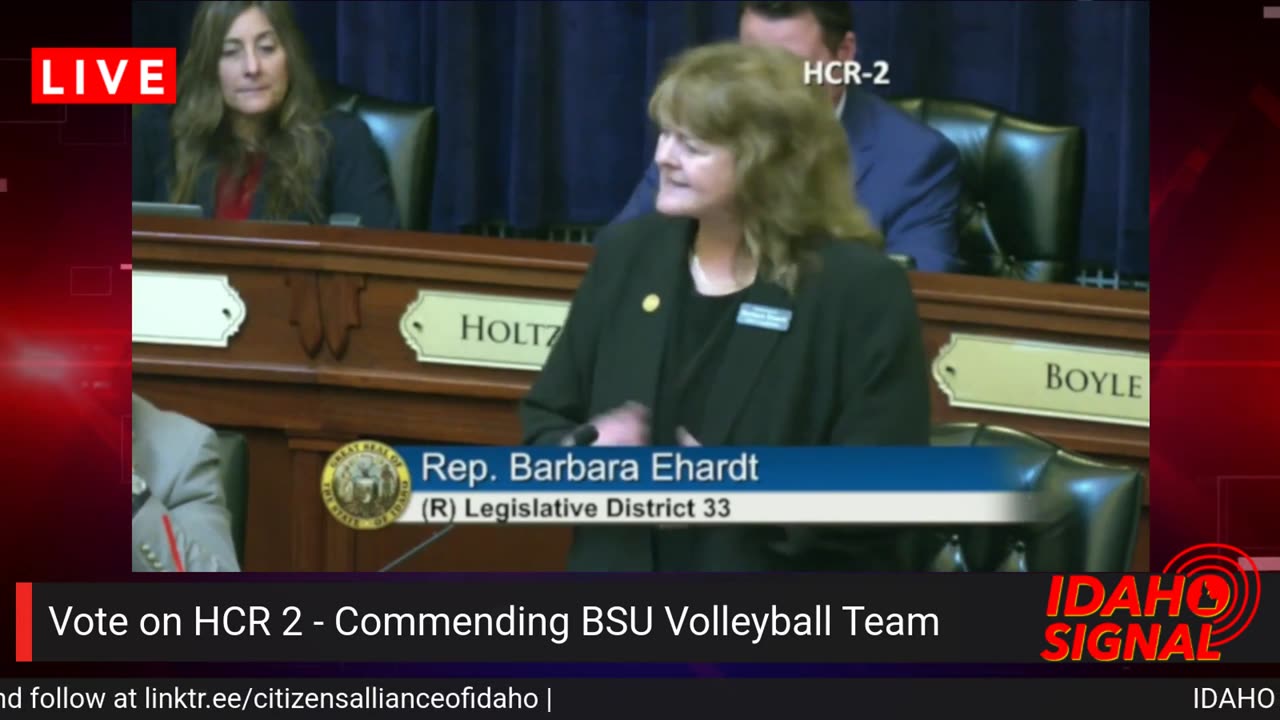 Boise State Women's Volleyball resolution passes the House - Dems vote against