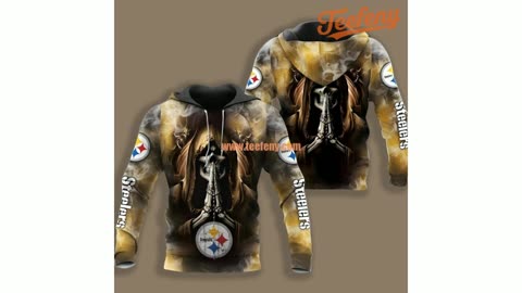 Pittsburgh Steelers Football 3D Hoodie Print Black Yellow