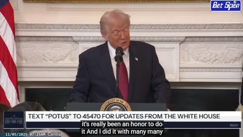 President Trump Delivers Remarks at Breakfast with Republican Senators ~ November 5 2025