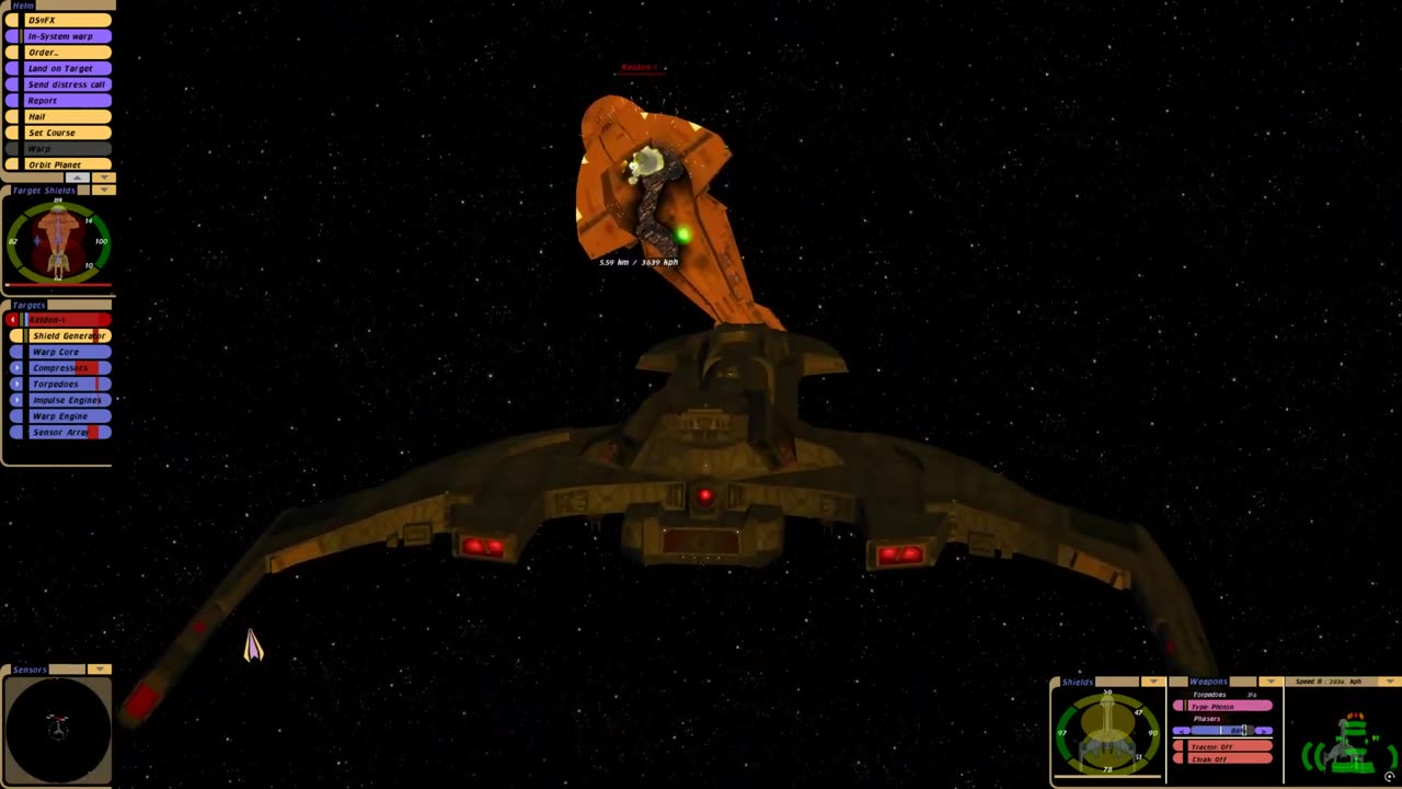 SFP Klingon Battlecruiser vs. Aftermath Cardassian Keldon