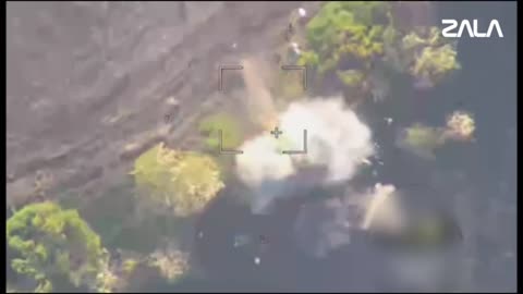 Ukraine war combat footage lancet drone