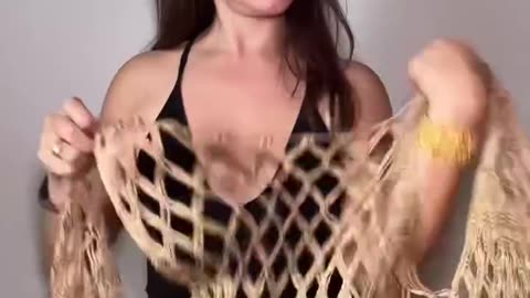 Andreina Macrame Vest - Cover Up and hot to tie it in different ways. #fashion #coverupvest #viral
