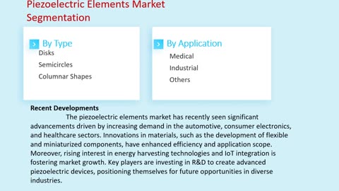 Piezoelectric Elements Market Growth and Opportunities, 2025-2033