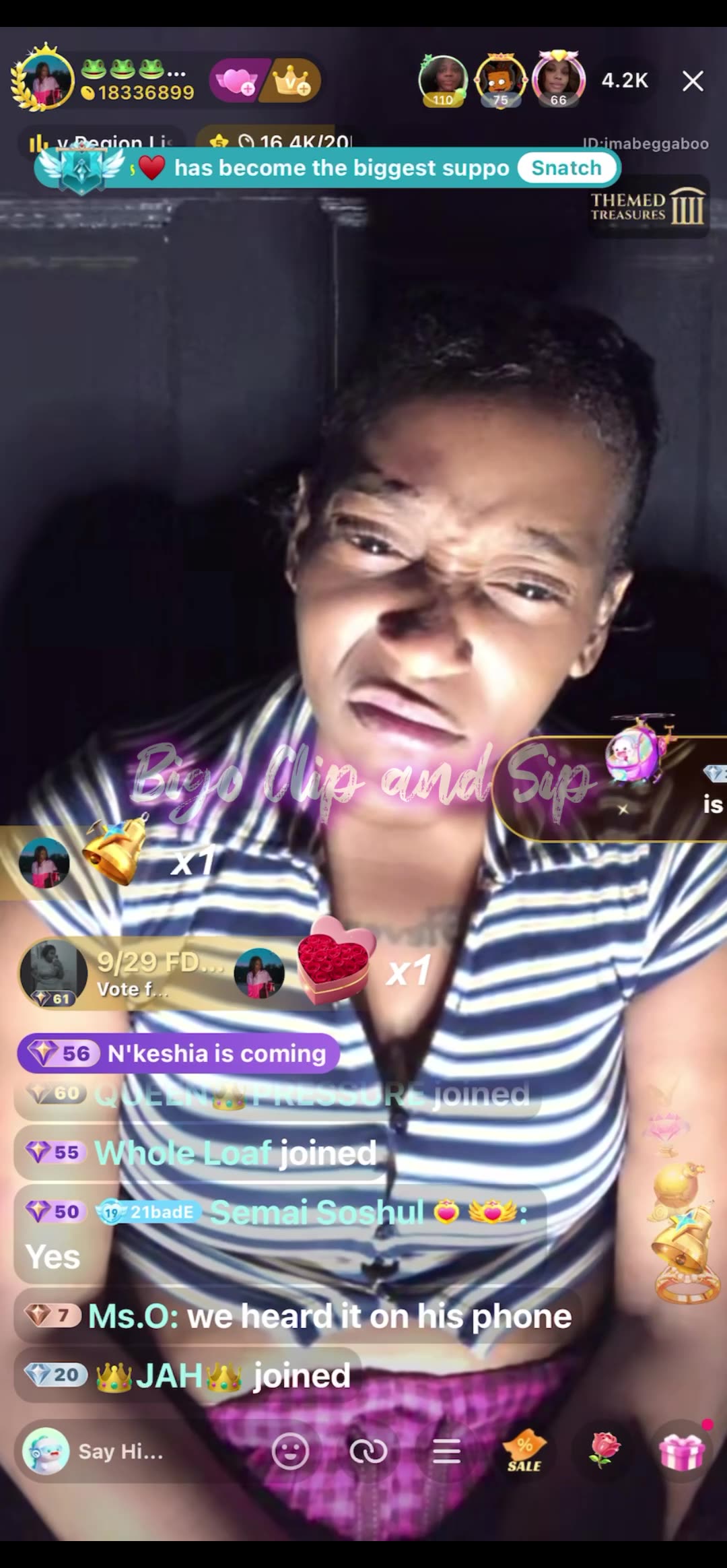 21 live showing bruises n marks after fight with Droski 9/23/25 #bigoclipandsip