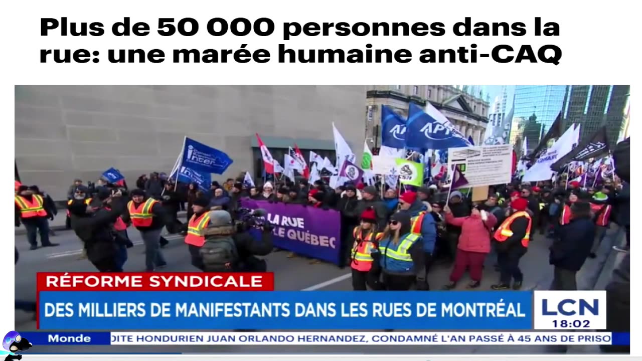 MARÉE NOIRE ANTI-CAQ: 50 000 COLLABOS EN COLÈRE CONTRE L'URSS 2.0