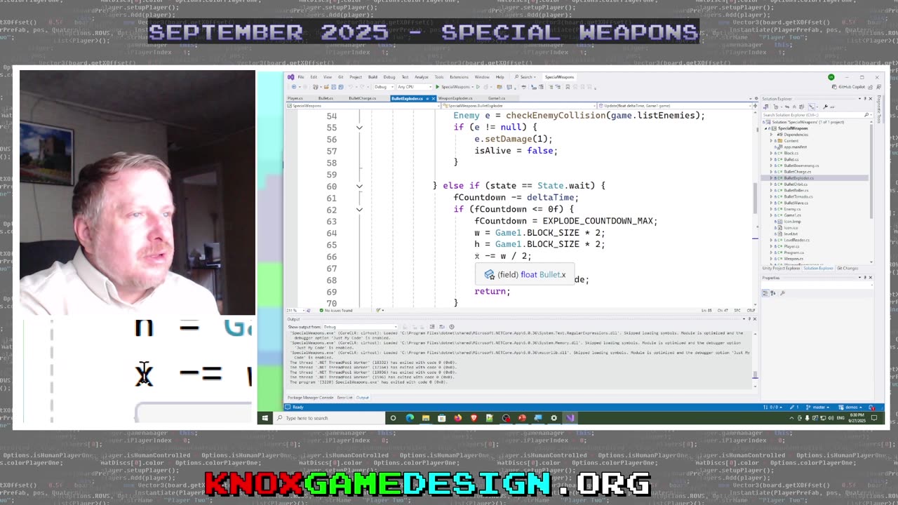 Special Weapons - Knox Game Design, September 2025