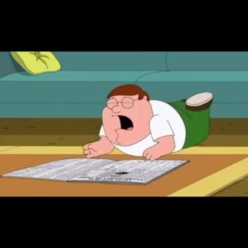 Little Peter Griffin Loves to Read the Paper